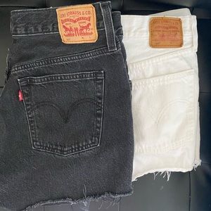 TWO PAIRS Levi 501 High Waisted Shorts